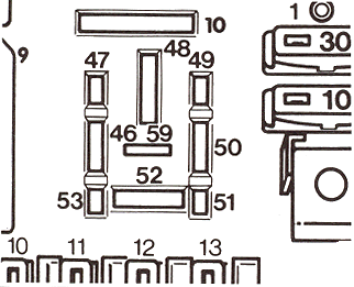 Fuel pump relay socket